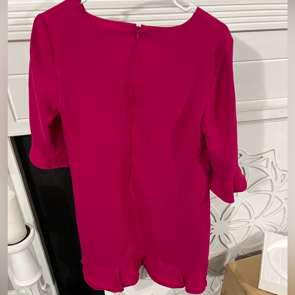 CeCe Mini Shift Ruffle Dress Size 2